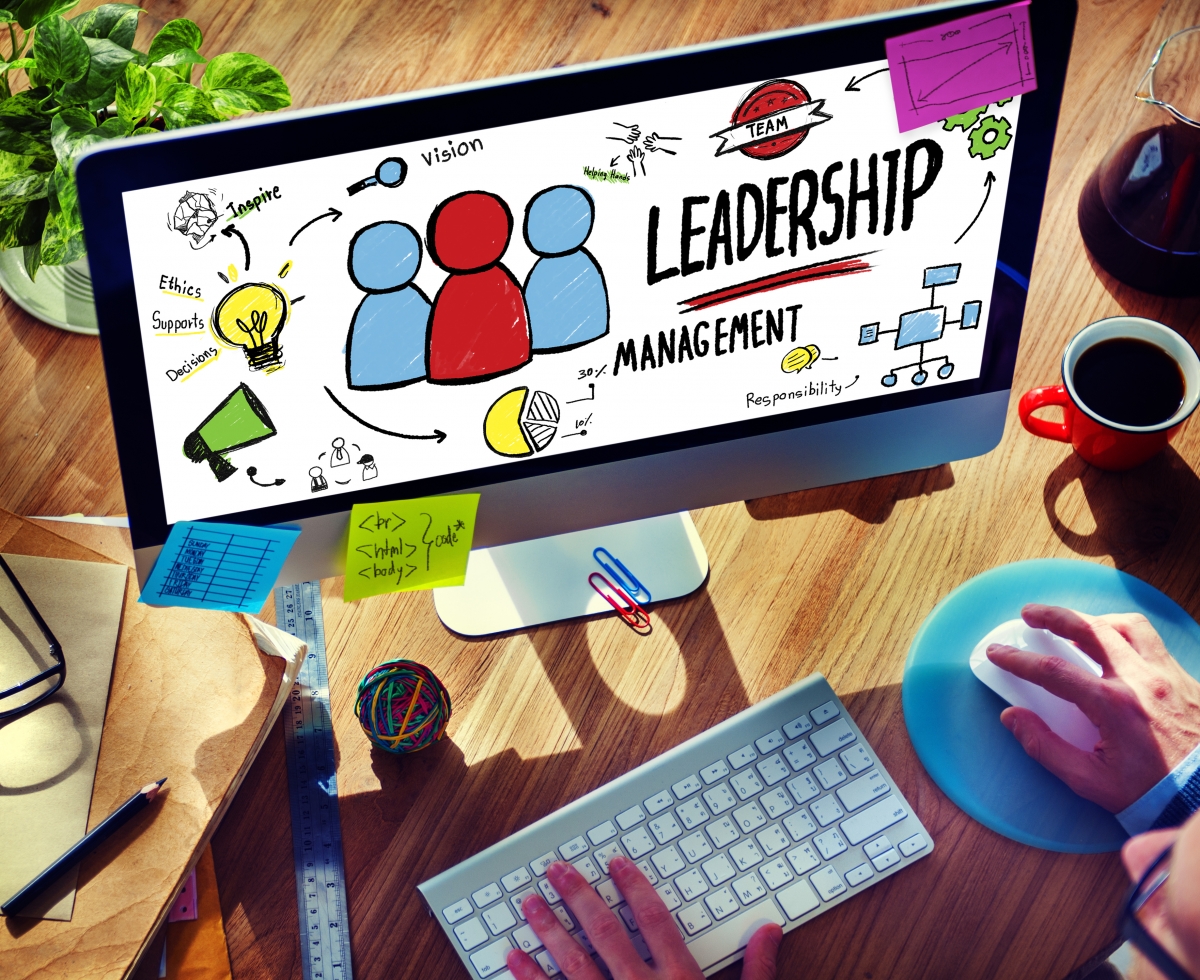 Businessman Leadership Management Digital Communication Manage C